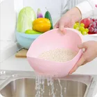 Сито из пищевого пластика для риса фильтр для мытья бобов, гороха, зеленое, розовое, корзина, приспособление для очистки