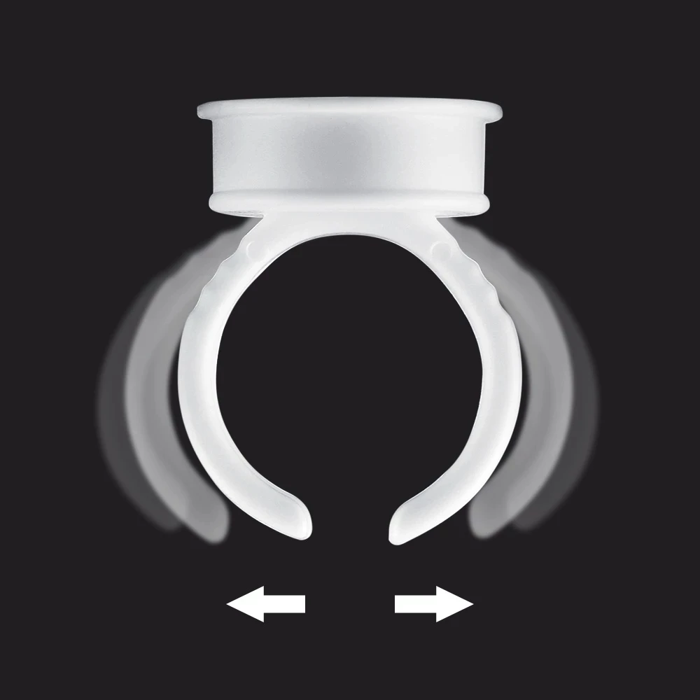 200 шт. Пластик чернил для татуажа кольцо бровей Перманентный макияж ВСЕ РАЗМЕРЫ