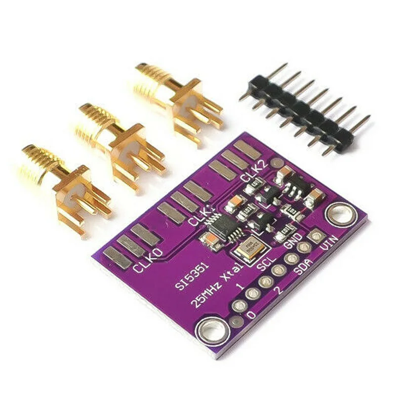 

Si5351A I2C 25MHZ Clock Generator Breakout Board For Arduino 8KHz To 160MHz