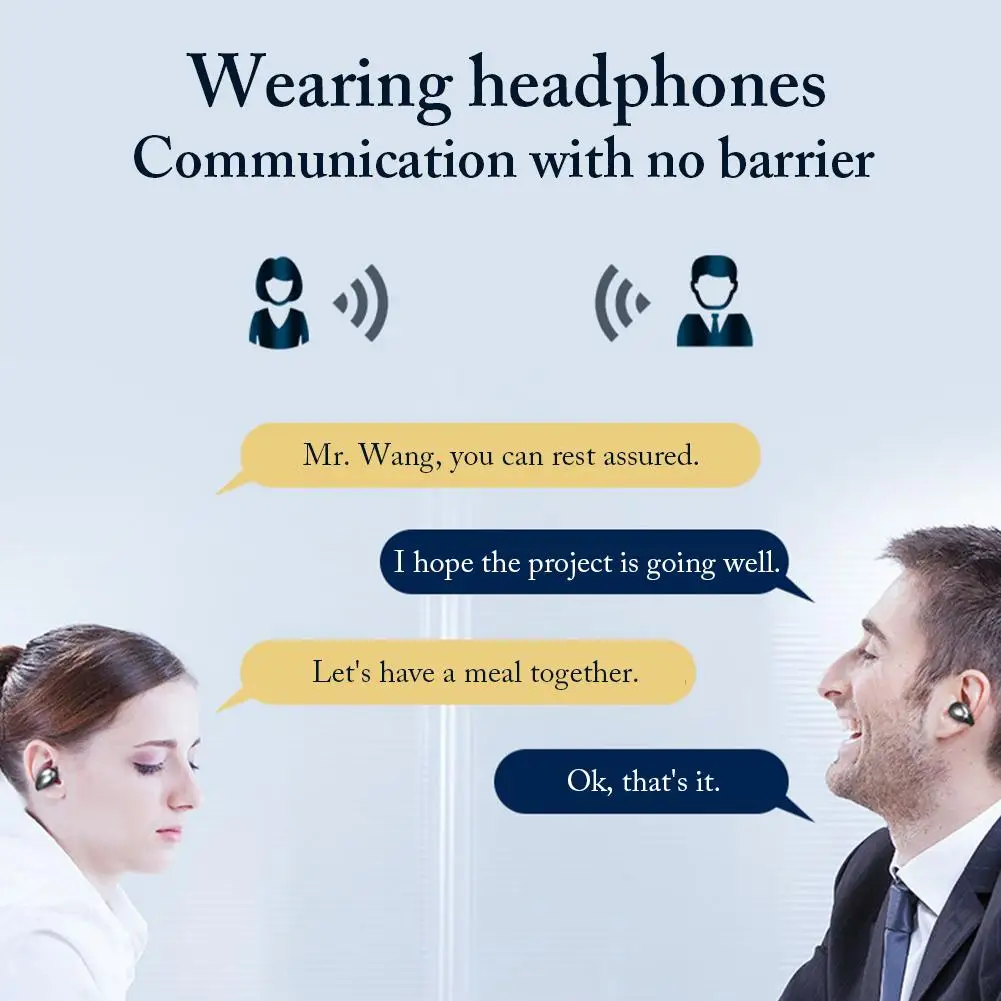 Беспроводная Bluetooth гарнитура подвесная бинауральные наушники с костной