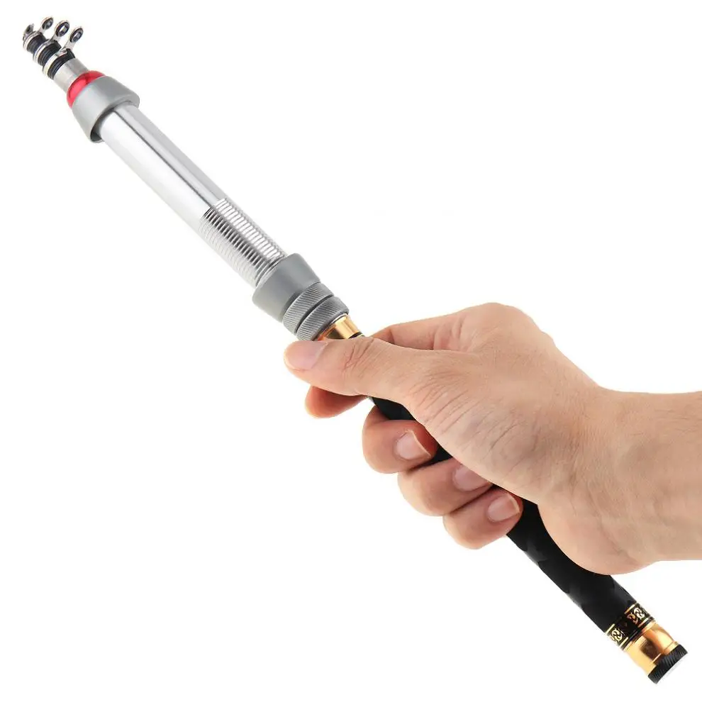 

1.3m Carbon Fiber Mini Telescopic Fishing Rod Ultra Short Closed Length 31cm Multifunction Sea Spinning Fishing Pole