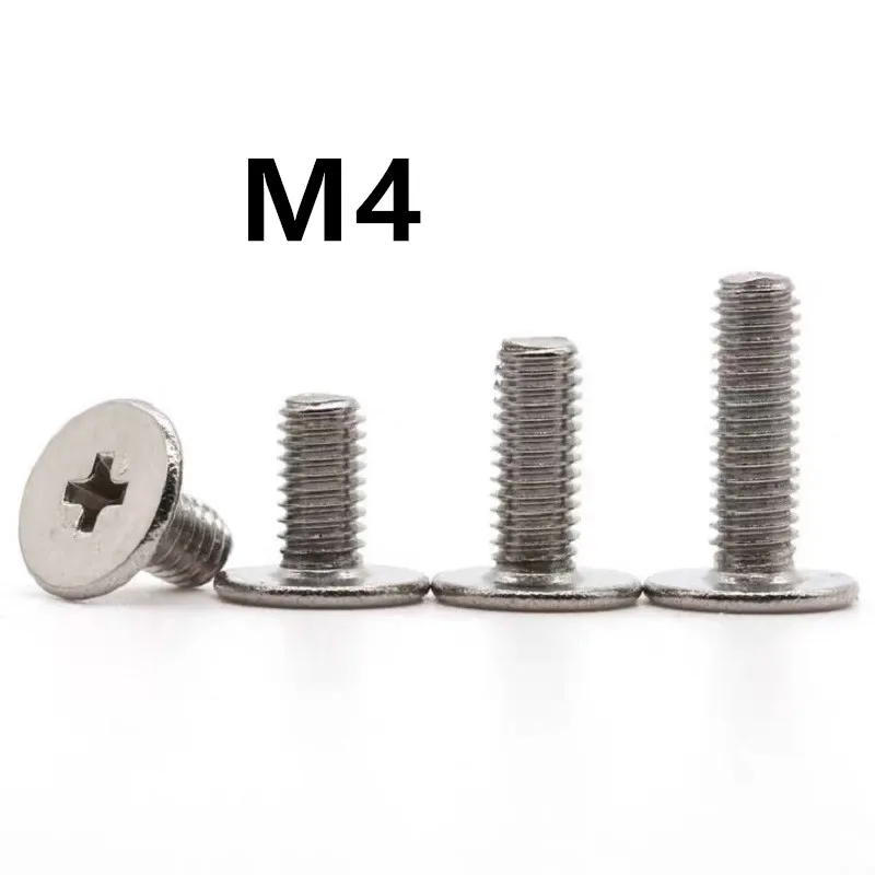 Ультратонкая рифленая пластина из нержавеющей стали M4x4/5/6/8/10 мм 200 шт. |