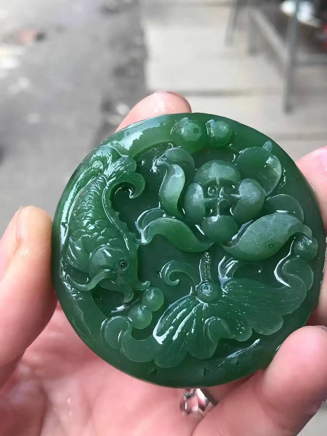 

Натуральный 7А нефрит hetian ручной работы нефрит Цветок Птица император зеленый нефрит кулон ожерелье мужские Подвески Ювелирные изделия неф...