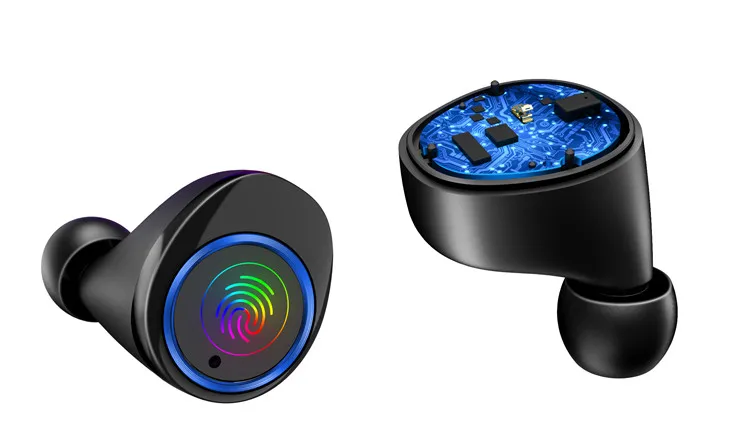 Мэнди бисера беспроводные наушники Bluetooth V5.0 Спортивные Беспроводные в ухо