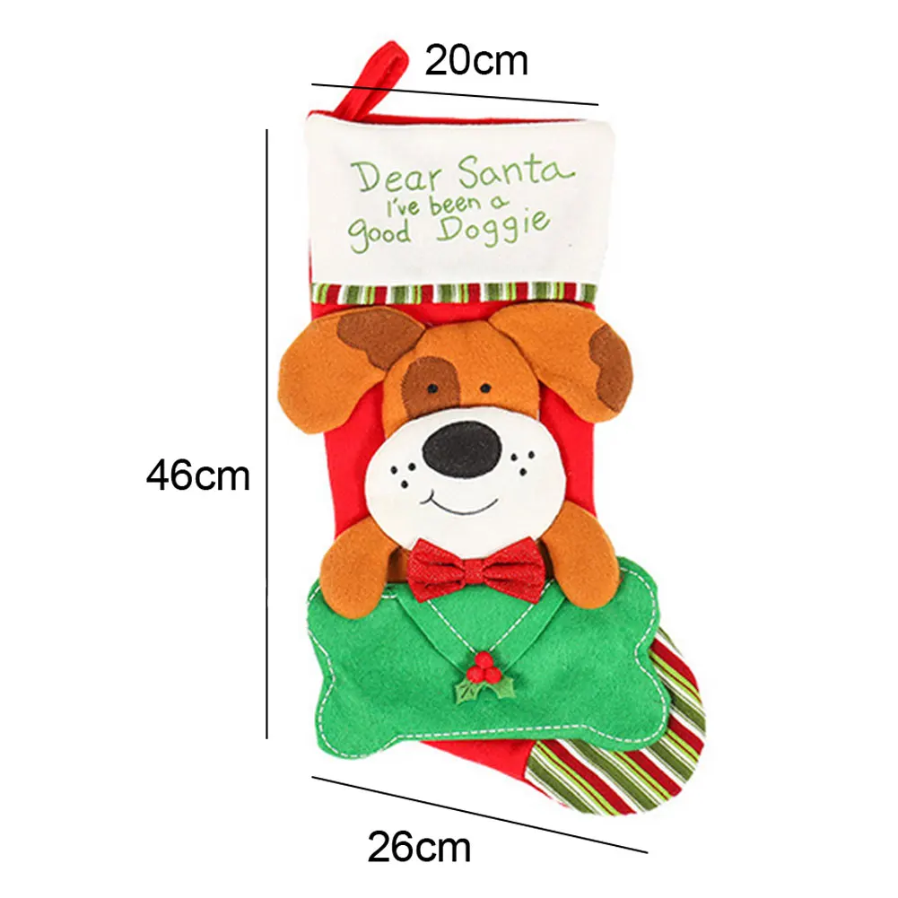 Милый питомец кошка Рождественский чулок конфеты подарочная сумочка