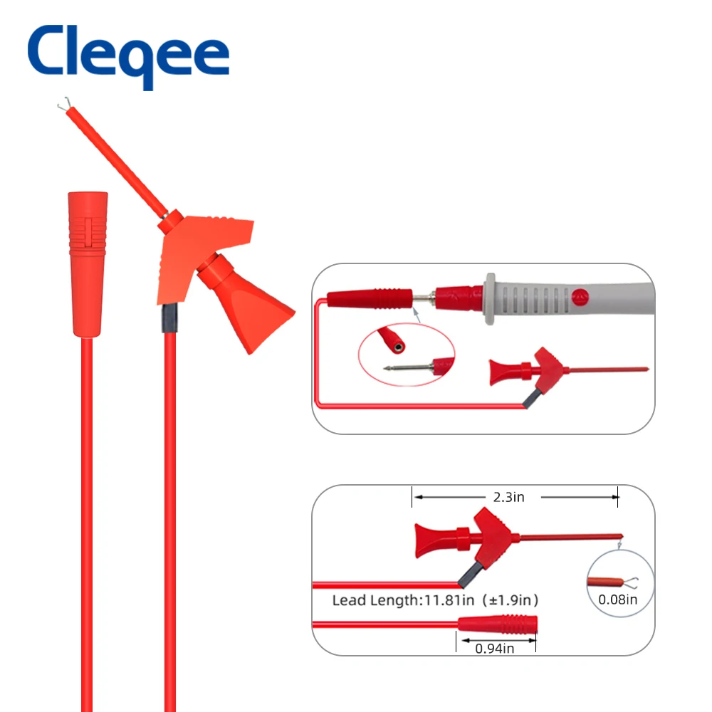 Мультиметровые щупы Cleqee мультиметровые со сменными иглами комплекты проводов