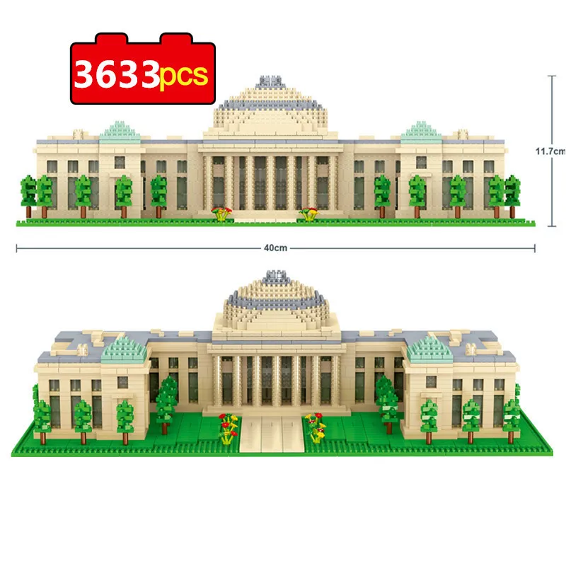 

3633 шт., Детский конструктор «мировая архитектура»