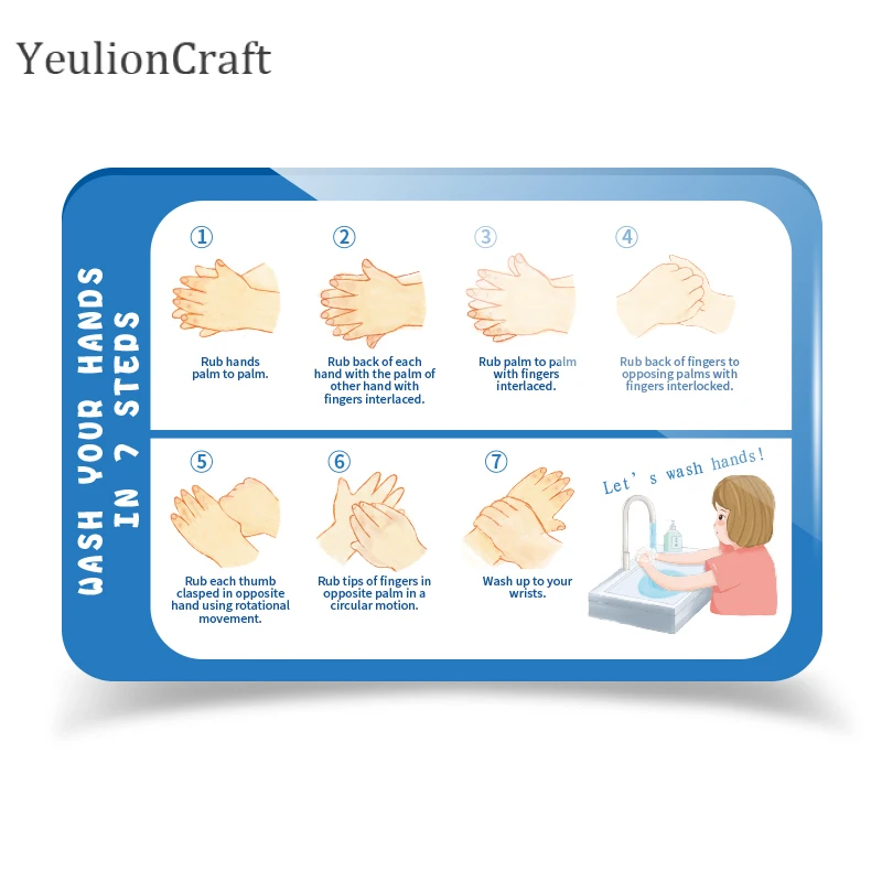 Знак безопасности Chzimade предупреждающий ресторан стеклянные зеркальные