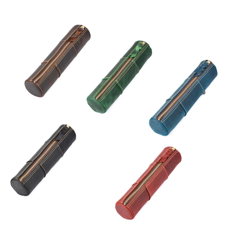 

Exquisite Vintage Coins Pouch Stylish Leather Pencil Bag Pen Pouch for students