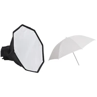 40 inches 103cm white translucent flash for soft umbrella or photo studio with 30cm octagon universal mini softbox