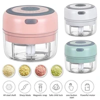 electric mini food garlic vegetable chopper grinder crusher press for nut meat fruit rechargeable onion multi function processor