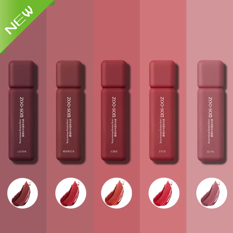 

Matte Lip Glaze Large Capacity 6ML Makeup Lipstick Lip Gloss Long-Lasting Moisturizing Cosmetics Lipstick Red Lip Waterproof