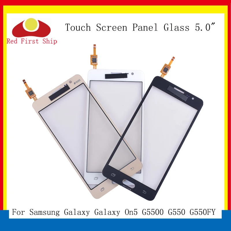 

10Pcs/lot TouchScreen For Samsung Galaxy On5 G5500 G550 G550FY Touch Screen Digitizer Panel Sensor Front Outer On5 LCD Glass