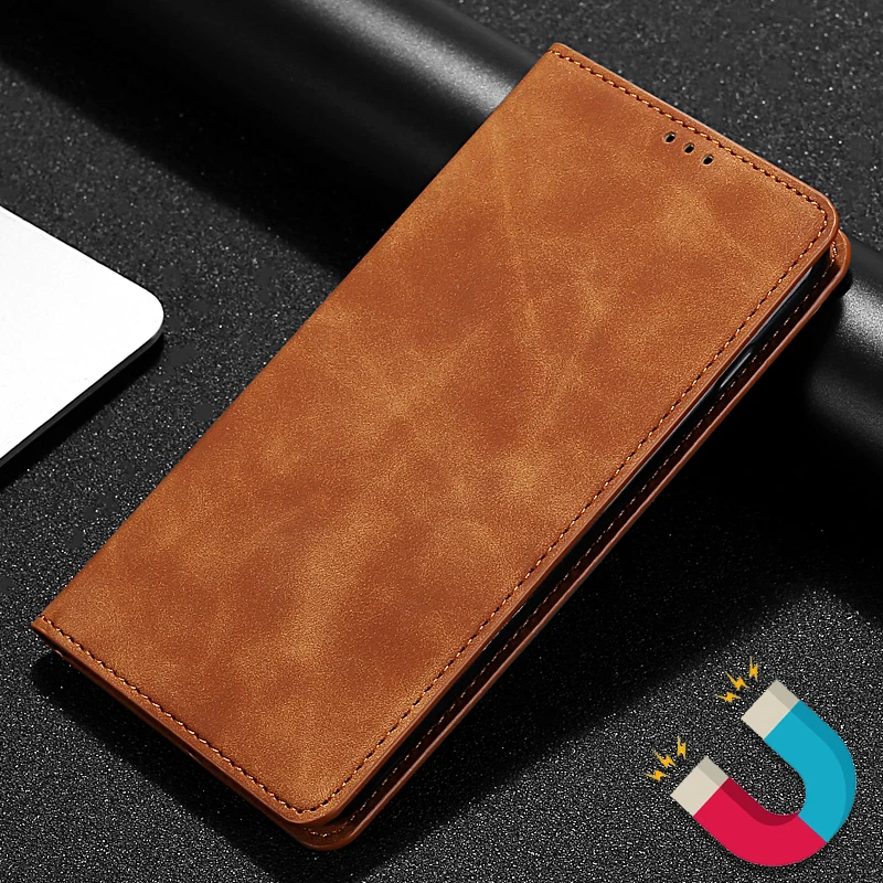 Магнитный кожаный чехол для Huawei P40 P30 P20 Pro P10 P9 P8 lite mini 2017 чехол-книжка с подставкой P