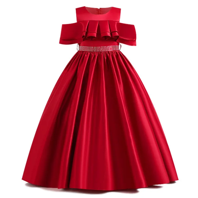 Teen Costume Girls Dress Summer Children's Clothing Party Princess Baby Kids Net yarn Wedding Dresses elegant Prom | Детская одежда