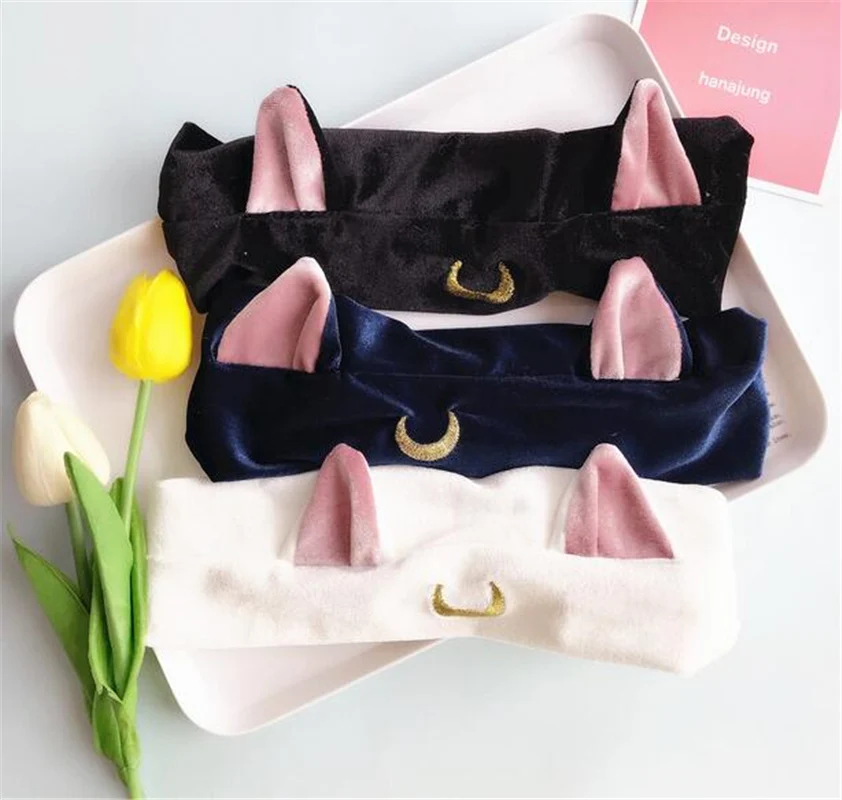 Sailor Moon Make Up Animal Luna Cat Hair Accessory Headband Cosplay Cute Face Washing Clean Makeup Tool Girl Christmas Gift |