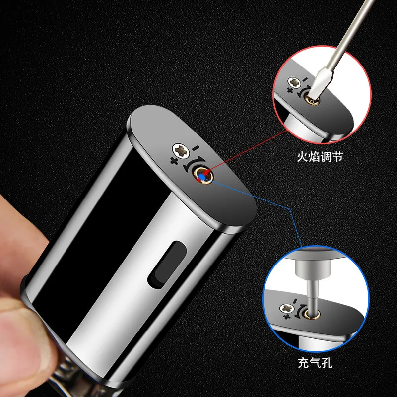 Ретро электронная ветрозащитная Бутановая газовая зажигалка