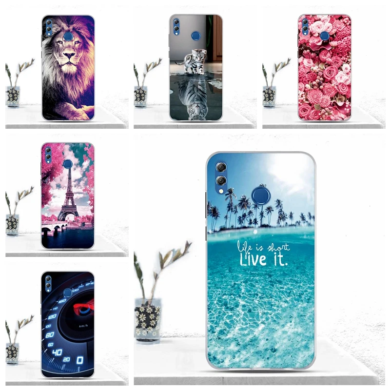 Чехол для Huawei Honor 8X Max/Enjoy Max мягкий силиконовый чехол из ТПУ задняя крышка Fundas