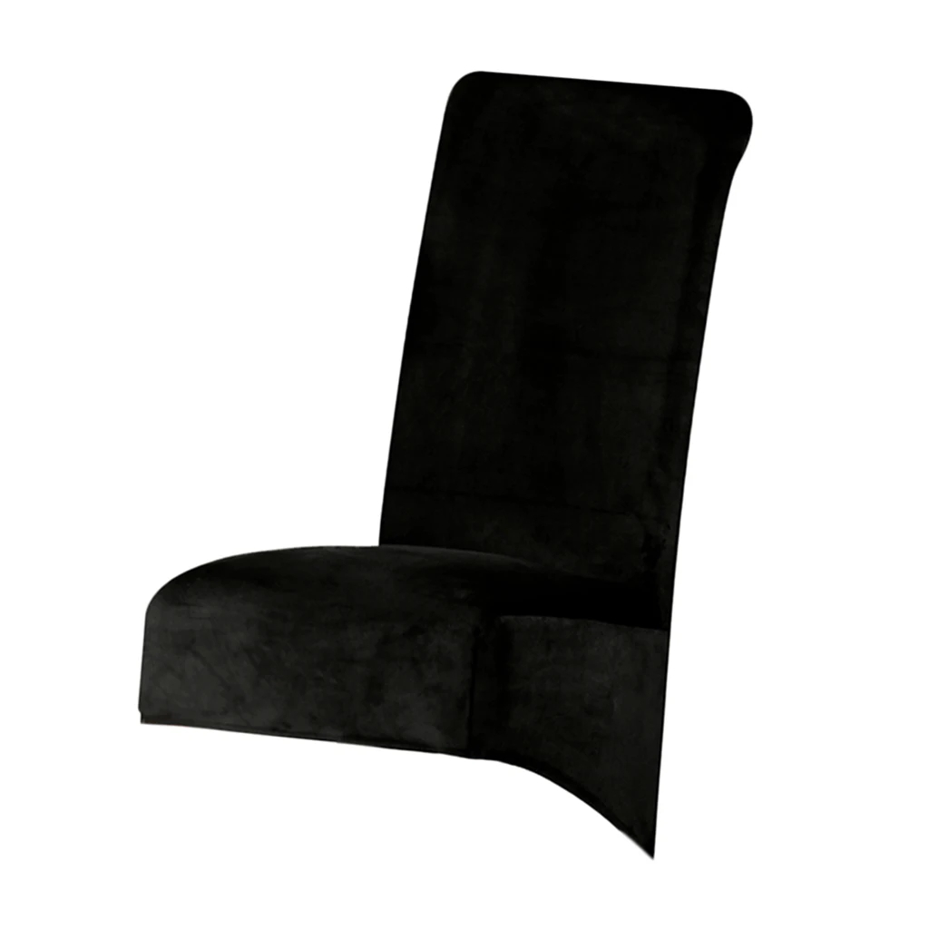 

Velvet Stretchy Elastic Dining Room Chair Cover for Wedding Celebration Elegant