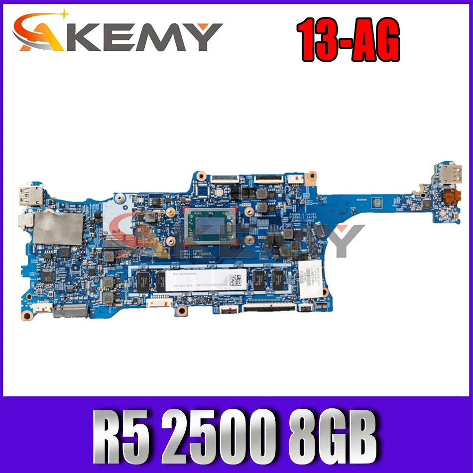 

Akemy R5 2500 8 ГБ для HP ENVY X360 13-AG материнская плата TPN-W133 17885-2 448.0EC05.0021 L19573-601 материнская плата 100% тестирование