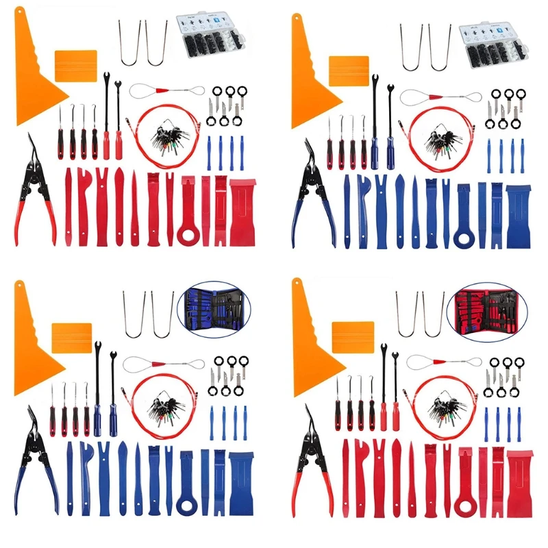 

Car Trim Removal Tool Kit Panel Door Plastic Pry Dash Interior Clip Set 52x Open Pry Tools Kit Dash Door Radio