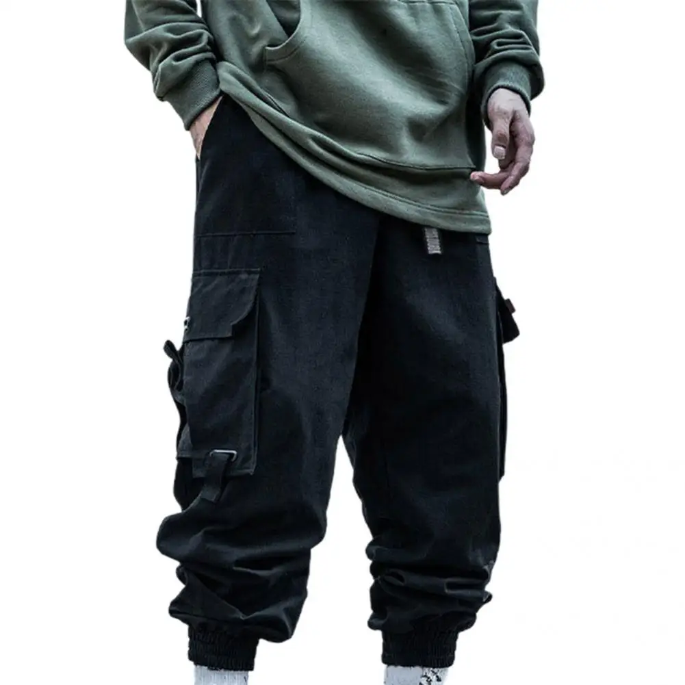 

Men Pants Streetwear Men Cargo Pants Ankle Banded Ankle Length Terrific Biker Spring Harem Pant