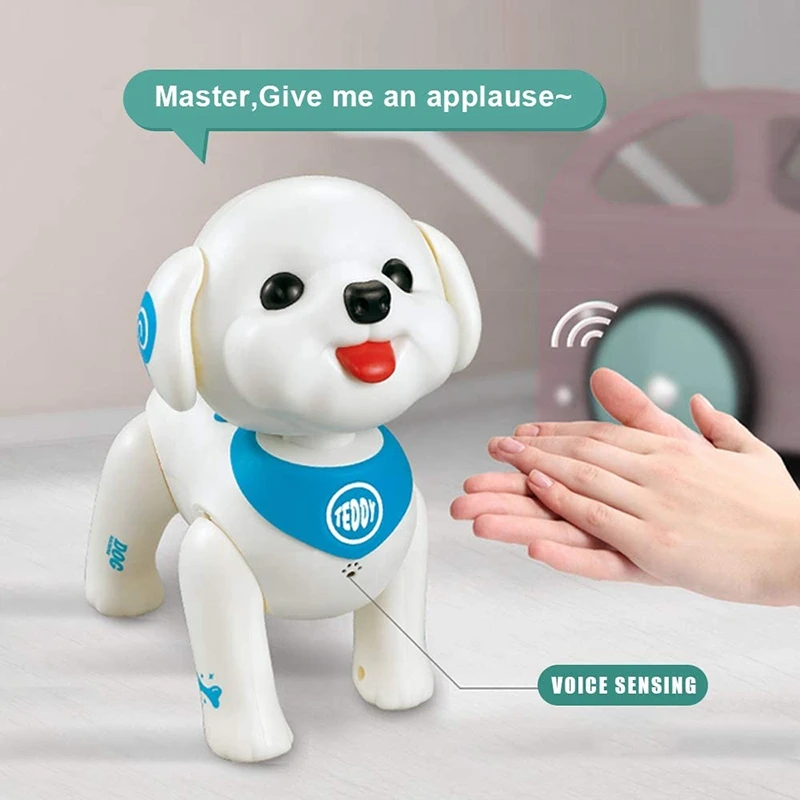 

RC Robot Dog Smart Puppy Teddy Programmable Voice Control Singing Walking Remote Control Electronic Pets Toys for Kids