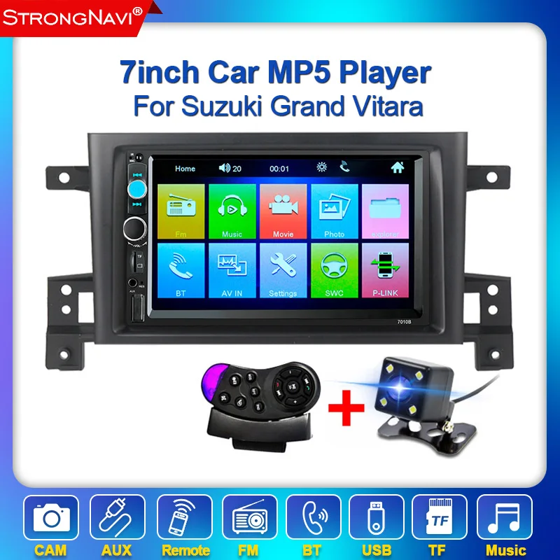 Автомобильный MP5 плеер 2DIN для Suzuki Grand Vitara 3 2005 2012 2013 2014 2015 автомобильное радио
