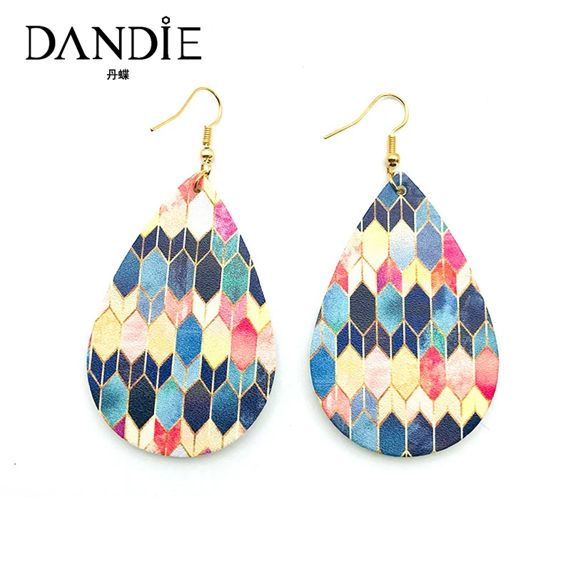 

Dandie Retro Drop-Shaped Pendant Ear Hook Ethnic Style Cute Casual Earring Bohemian Holiday Jewelry For Ladies Gifts Multicolor