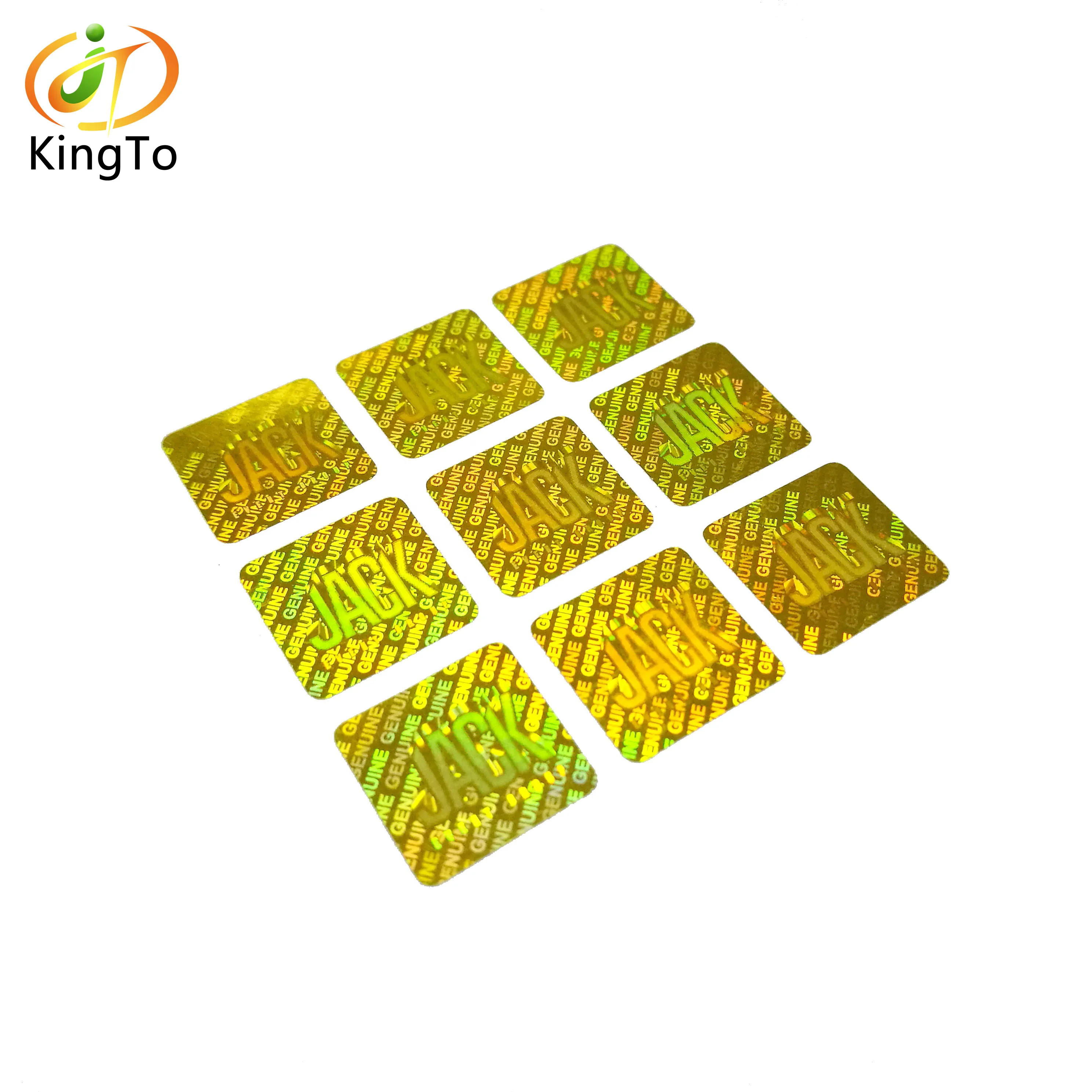 Логотип на заказ золотая фольга 3D Голограмма наклейка с защитой от подделки