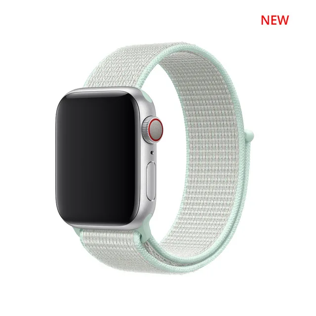 Teal Tint UEBN нейлоновая Спортивная петля для Apple Watch Series 4 44 мм 40 мм ремешок для часов браслет ремешок для iwatch 4 42 мм 38 мм ремешки для часов - Цвет ремешка: Teal Tint