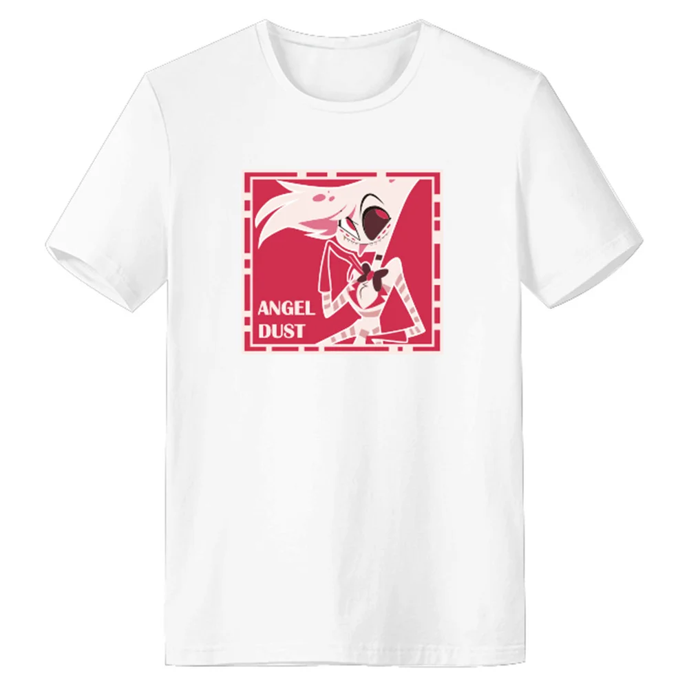 

Hazbin Cosplay Hotel EDUST ANGL Cosplay T-shirt Adult Print Cotton Tshirt Tee