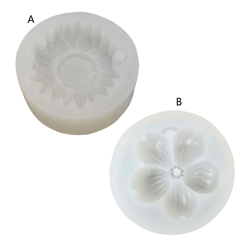

Flower Pendant Epoxy Resin Mold Gypsum Aromatherapy Silicone Mould Handmade DIY Crafts Jewelry Hanging Decorations Tool