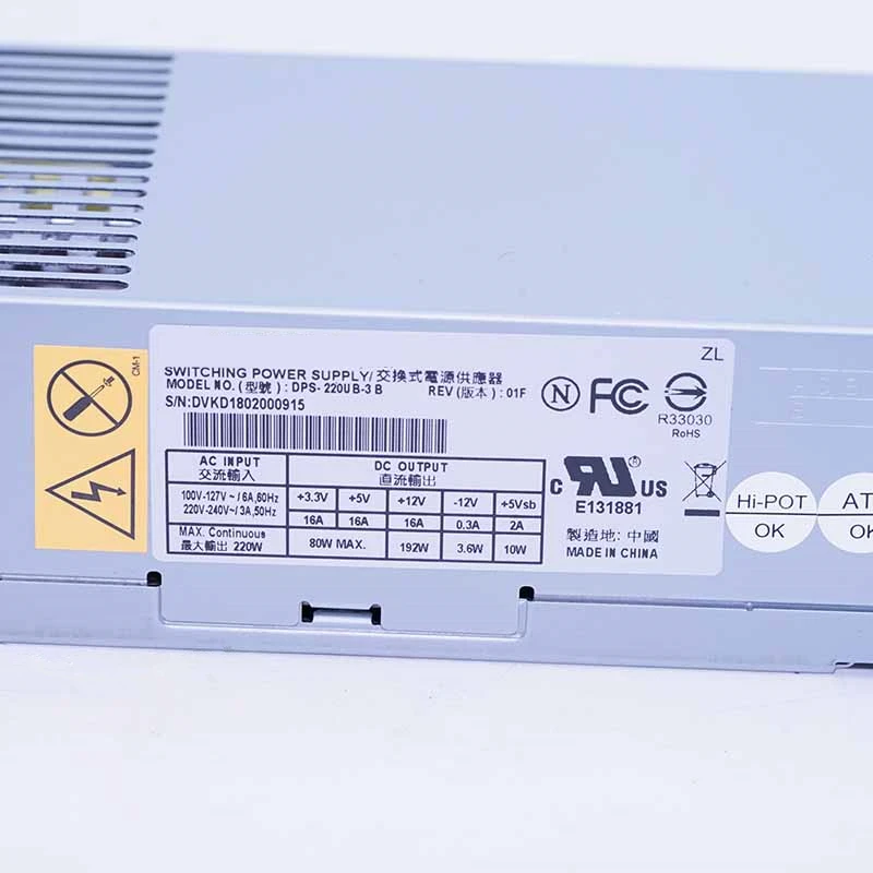 

New Original PSU For Delta D06S V270 660s 220W Power Supply FSP220-50SBV GW-FLX180 GW-FLX220 HU220AS-01 DPS-220UB 3B D220AS-00