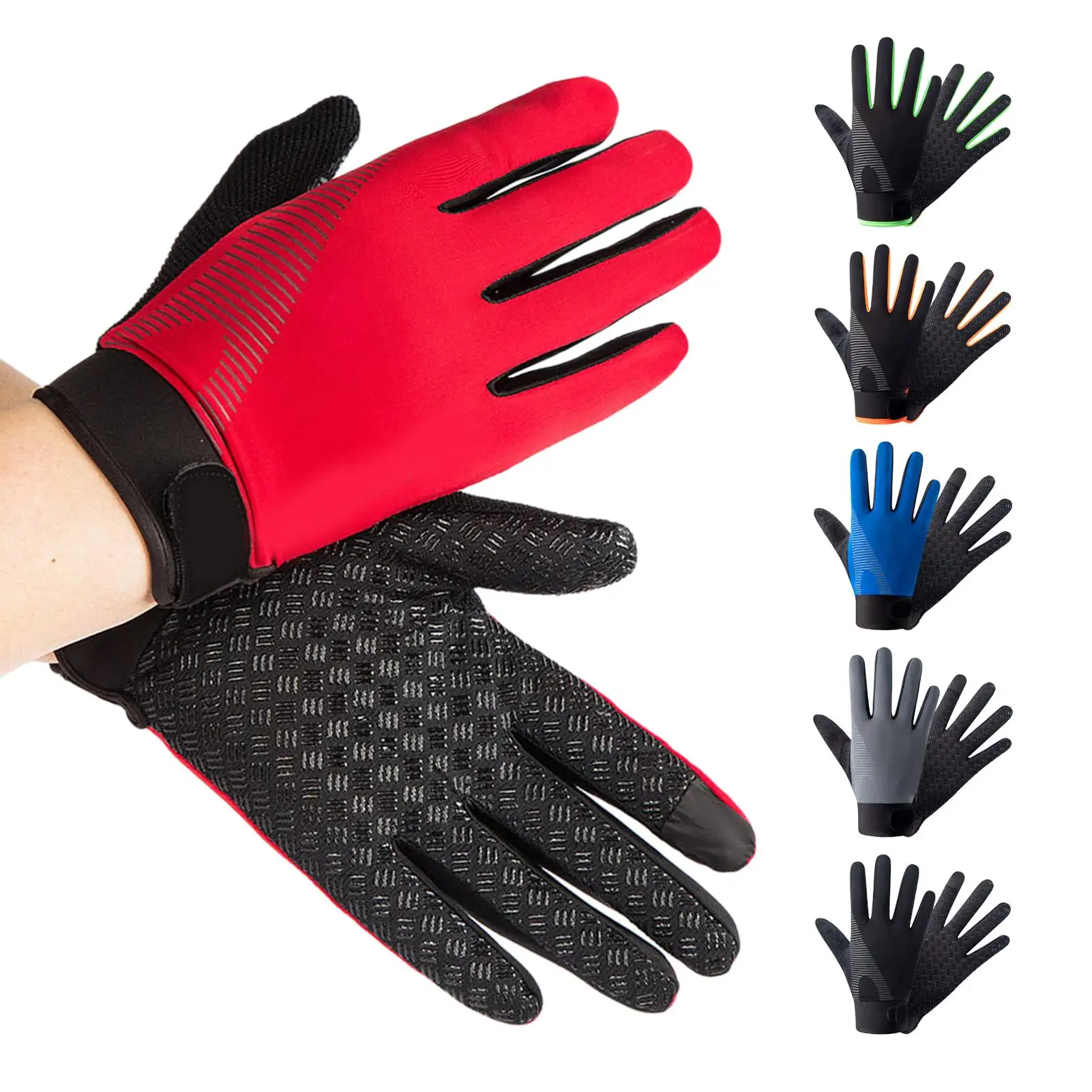 1 Pair Winter Gloves for Women Men Outdoor Warm Ice Silk Wrist Mittens Unisex Non-slip Touch Screen handschoenen | Аксессуары для