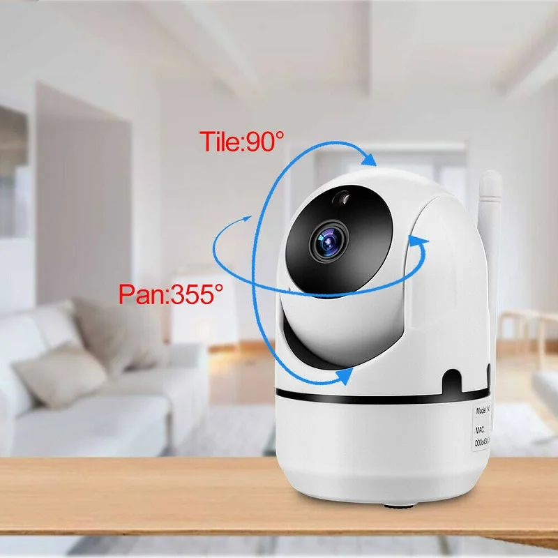 

Hot Sale Wireless Home Security Camera Automatically Track Wifi Remote Monitoring Machine With Shaking Head Function