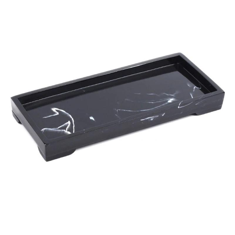 

Мраморный поднос для хранения ювелирных изделий, пластина для демонстрации ювелирных изделий, косметический Органайзер, прямоугольный под...