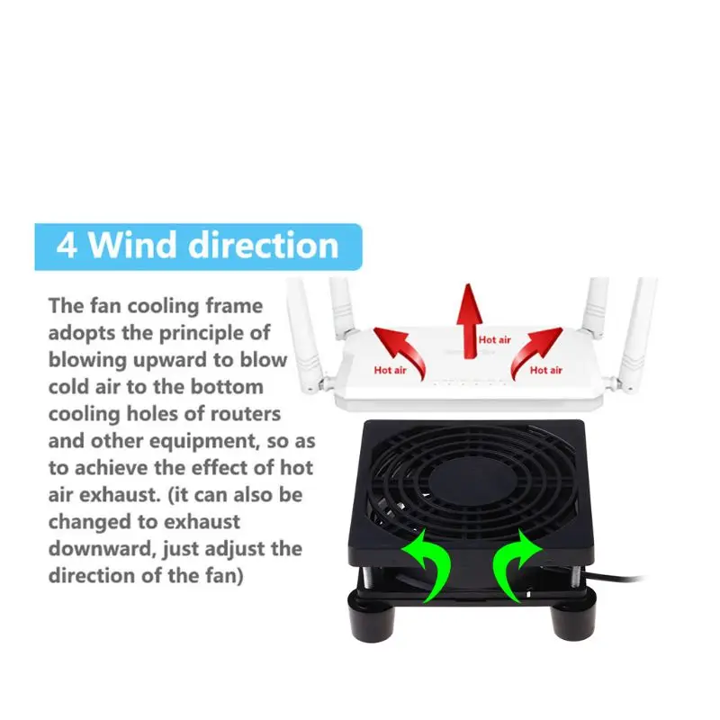 

9cm/12cm Cooling Fan DC 5V USB Power Supply Quiet Fan for Router TV Set-Top Box