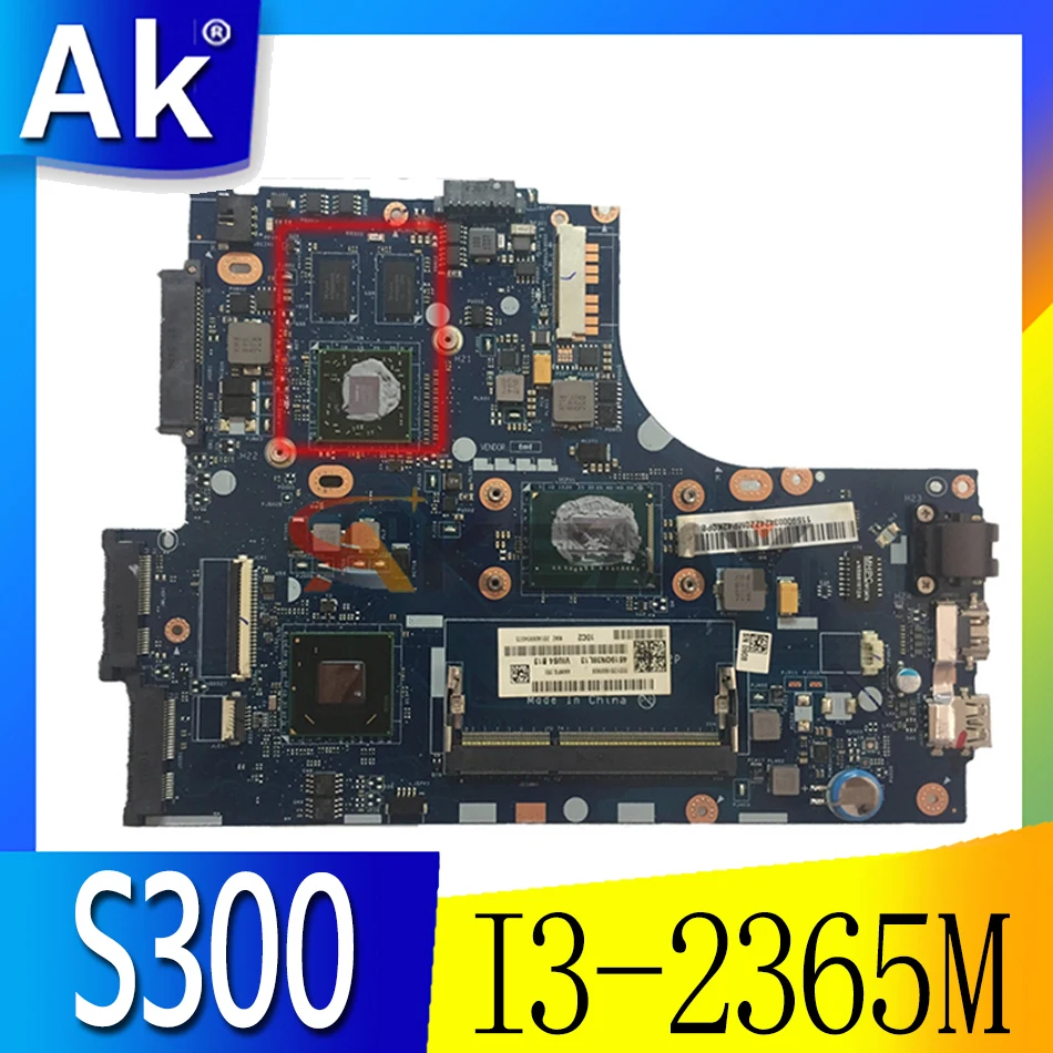 

Akemy VIUS3 VIUS4 LA-8952P REV 1.0 For lenovo ideapad S300 S400 Laptop motherboard AIT graphics I3-2365M