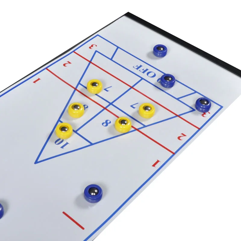 Настольный боулинг Shuffle Shuffleboard керлинг настольная игра для путешествий Бар Школа Обучение Семья головоломка детские игры игрушки 28*120 см