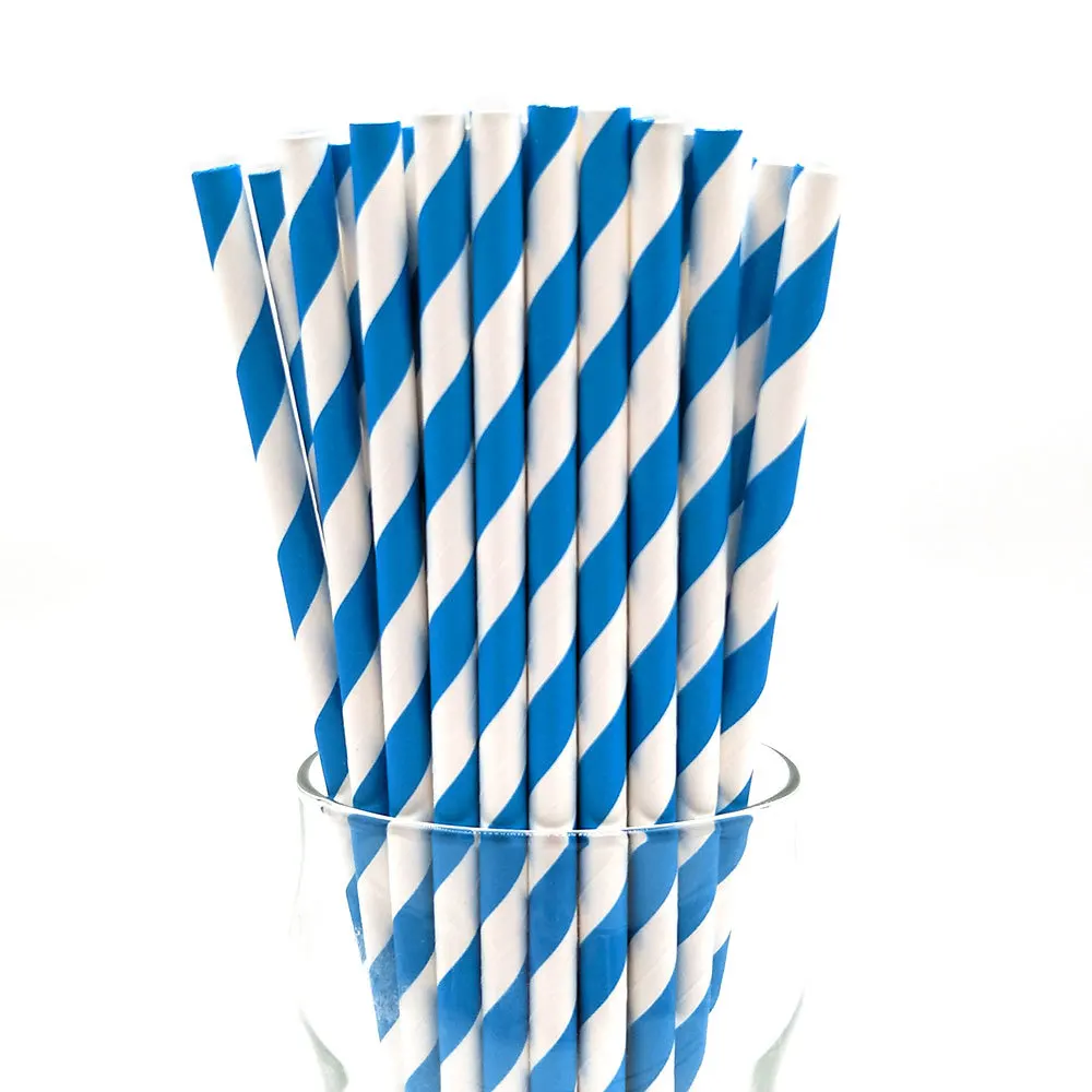 25 шт. светло-розовые синие бумажные соломинки для детского душа свадебной