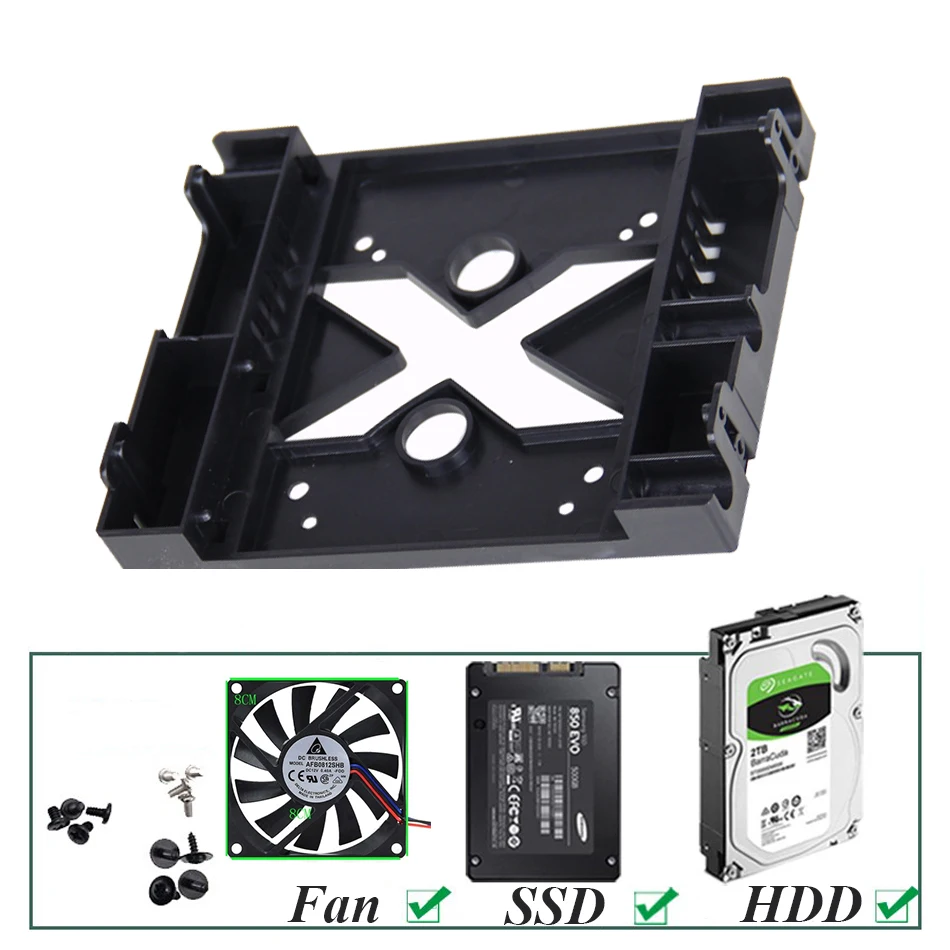 Держатель для жесткого диска SSD 3 шт./лот 2 5 до дюйма кронштейн-конвертер адаптер 25
