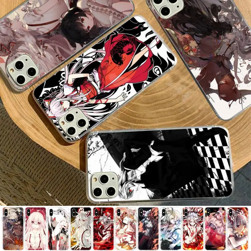

MaiYaCa Fujiwara No Mokou Phone Case for iPhone 11 12 13 mini pro XS MAX 8 7 6 6S Plus X 5S SE 2020 XR case