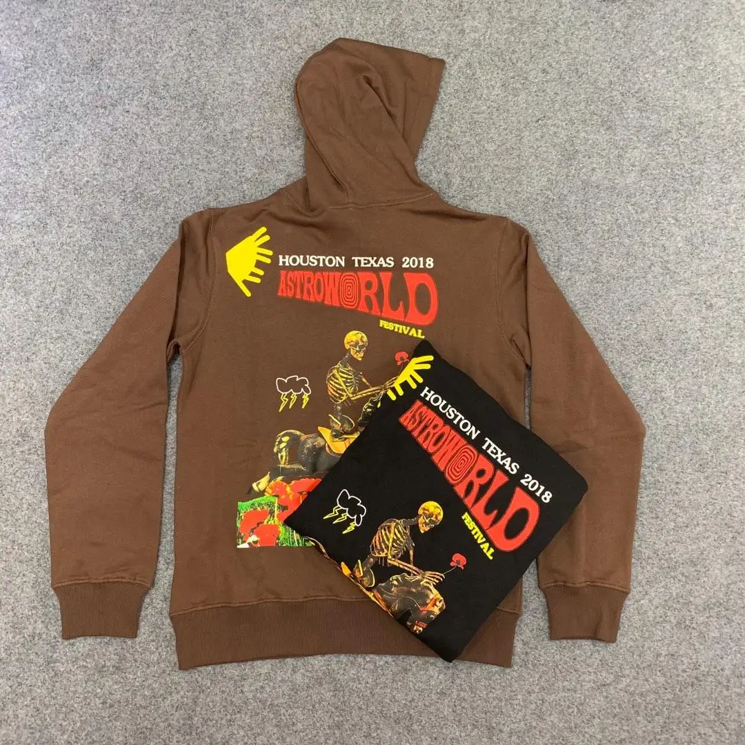 

19SS Travis Scott Astroworld Festival Hoodie skeleton knight sweatshirt men women kanye west hip hop astroworld pullover