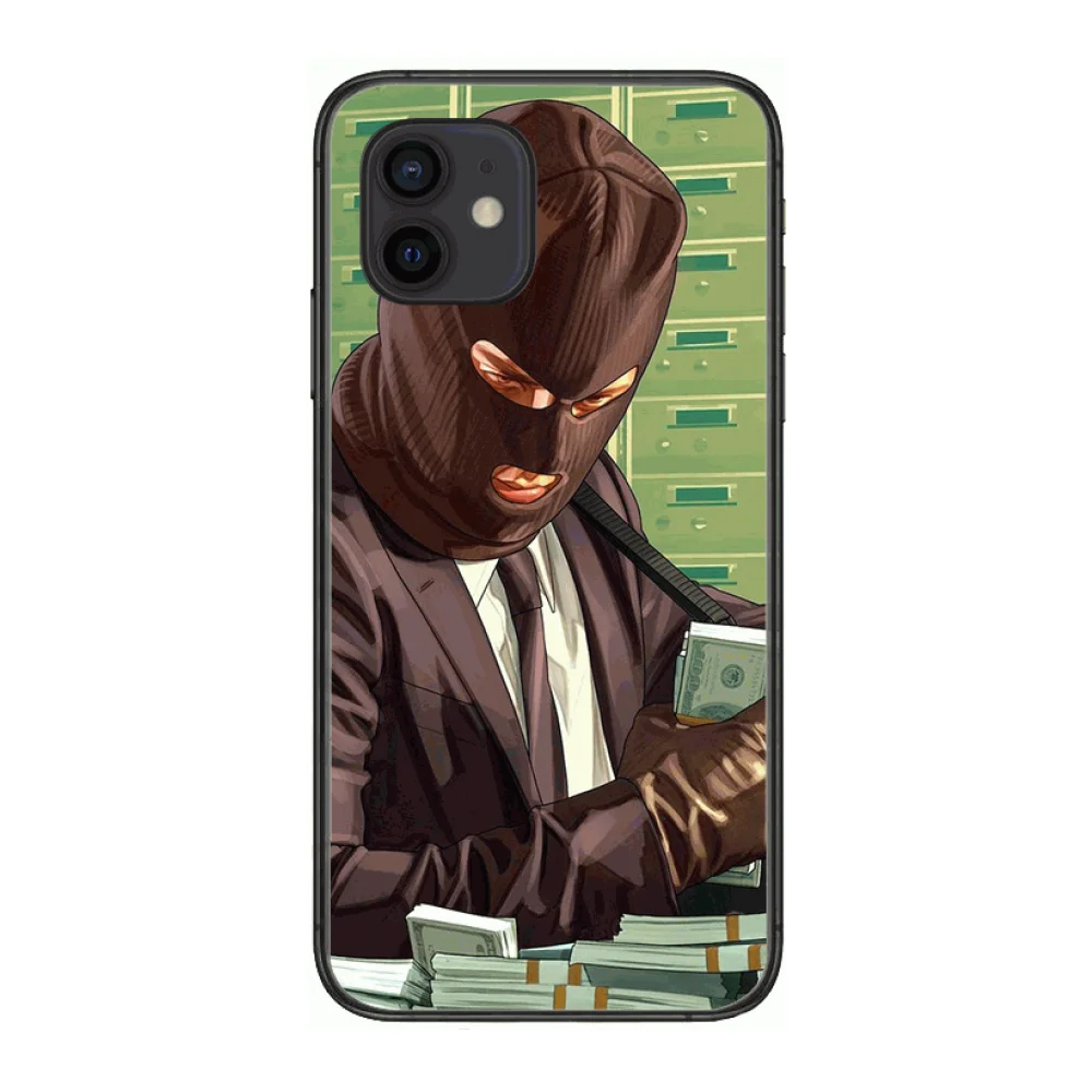 

Stylish Grand Theft Auto Style Phone Case cover For iphone 12 pro max 11 8 7 6 s XR PLUS X XS SE 2020 mini black cell shell