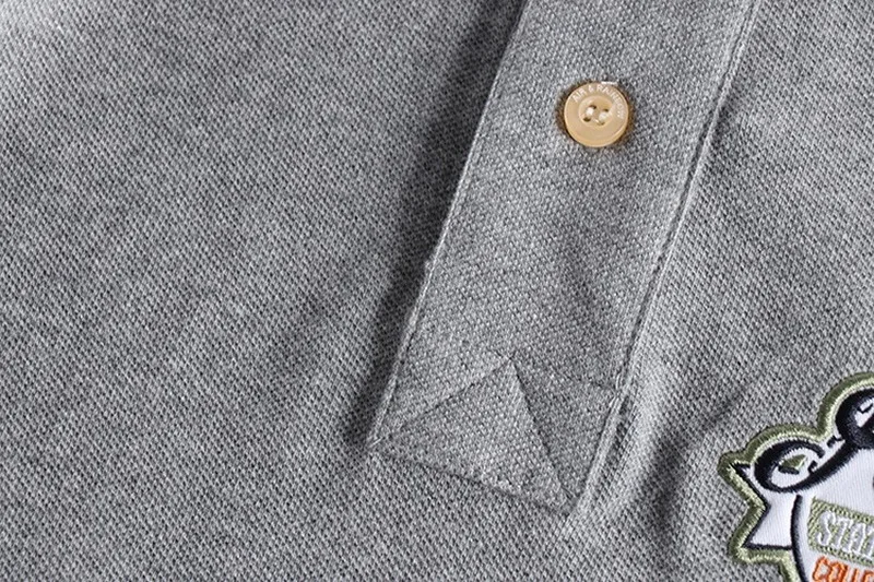 

GUSTOMERD Embroidered Solid Color Polo Shirts Men Turn-Down Collar Short-sleeved T Shirt for Men 2021 New Summer Men Clothing