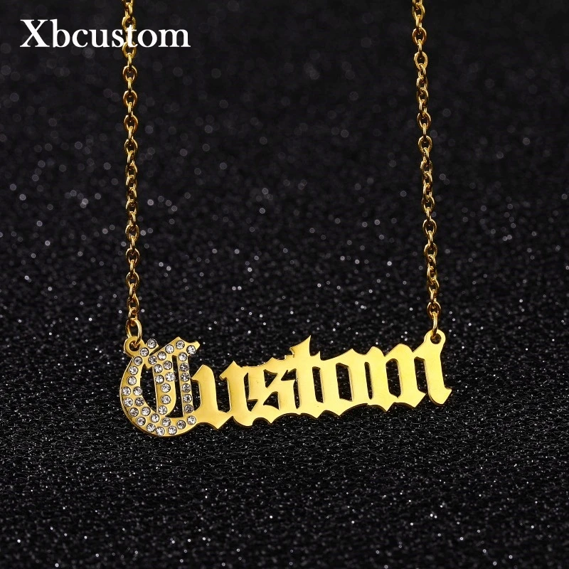 Персонализированные Заказные ожерелья со льдом для женщин и мужчин с именной