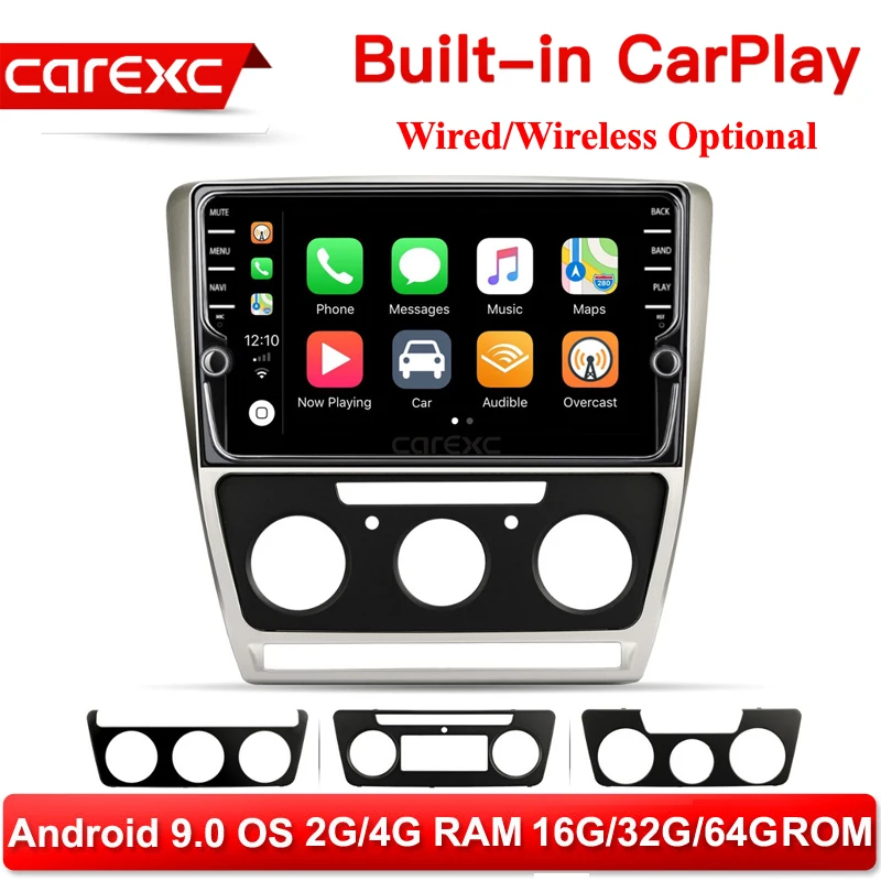 Автомобильный мультимедийный плеер CarExc на Android 9 0 для Skoda Octavia 2008 2013 A 5 A5 Yeti Fabia