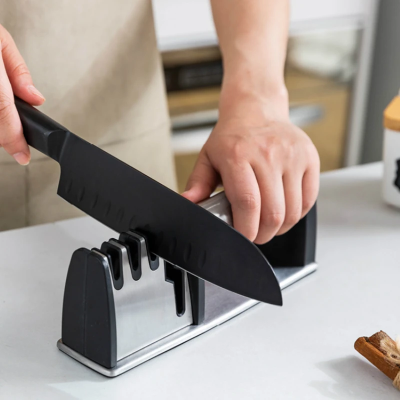 

Ножницы с бриллиантами Ножи Точилки быстрая Керамика Многофункциональный 3-я ступенями Ножи заточной станок Afilador Кухня инструменты DG50KS