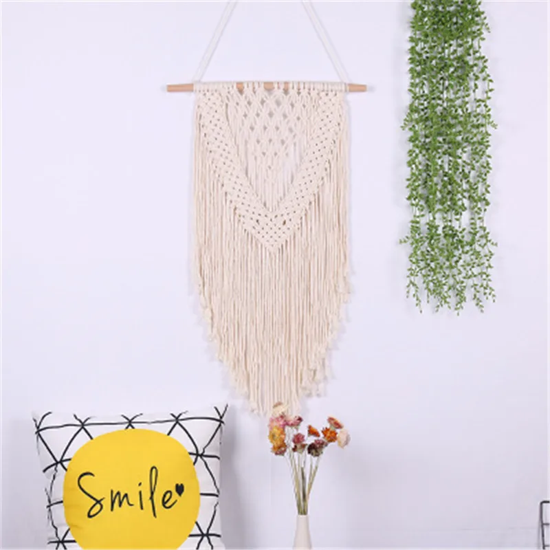Плетеный макраме ручной работы настенный гобелен свадебное украшение для стены